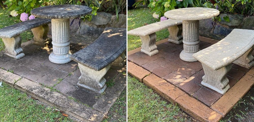 Patio furniture cleaning